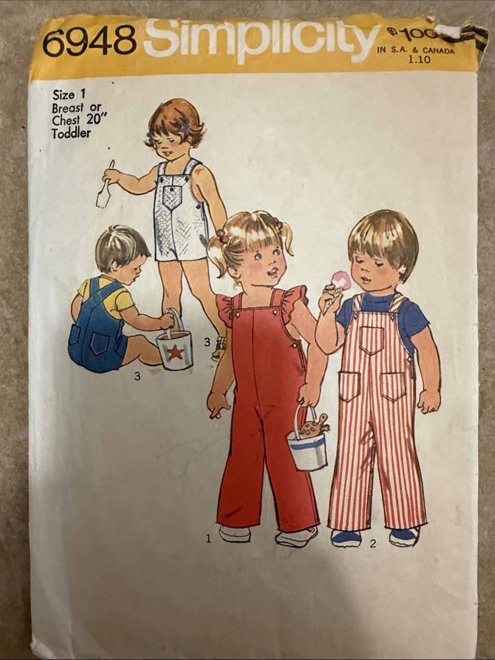 Simplicity Kids Overalls pattern